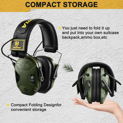 Electronic Ear Defenders 23dB Adjustable Volume Control Muffs
